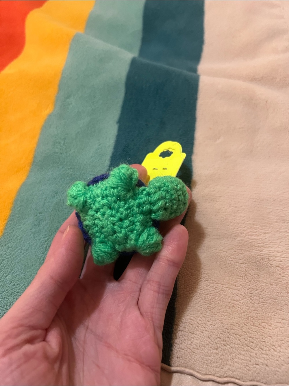 Crocheted Turtle Keychain 🐢 - Picture 2 of 8